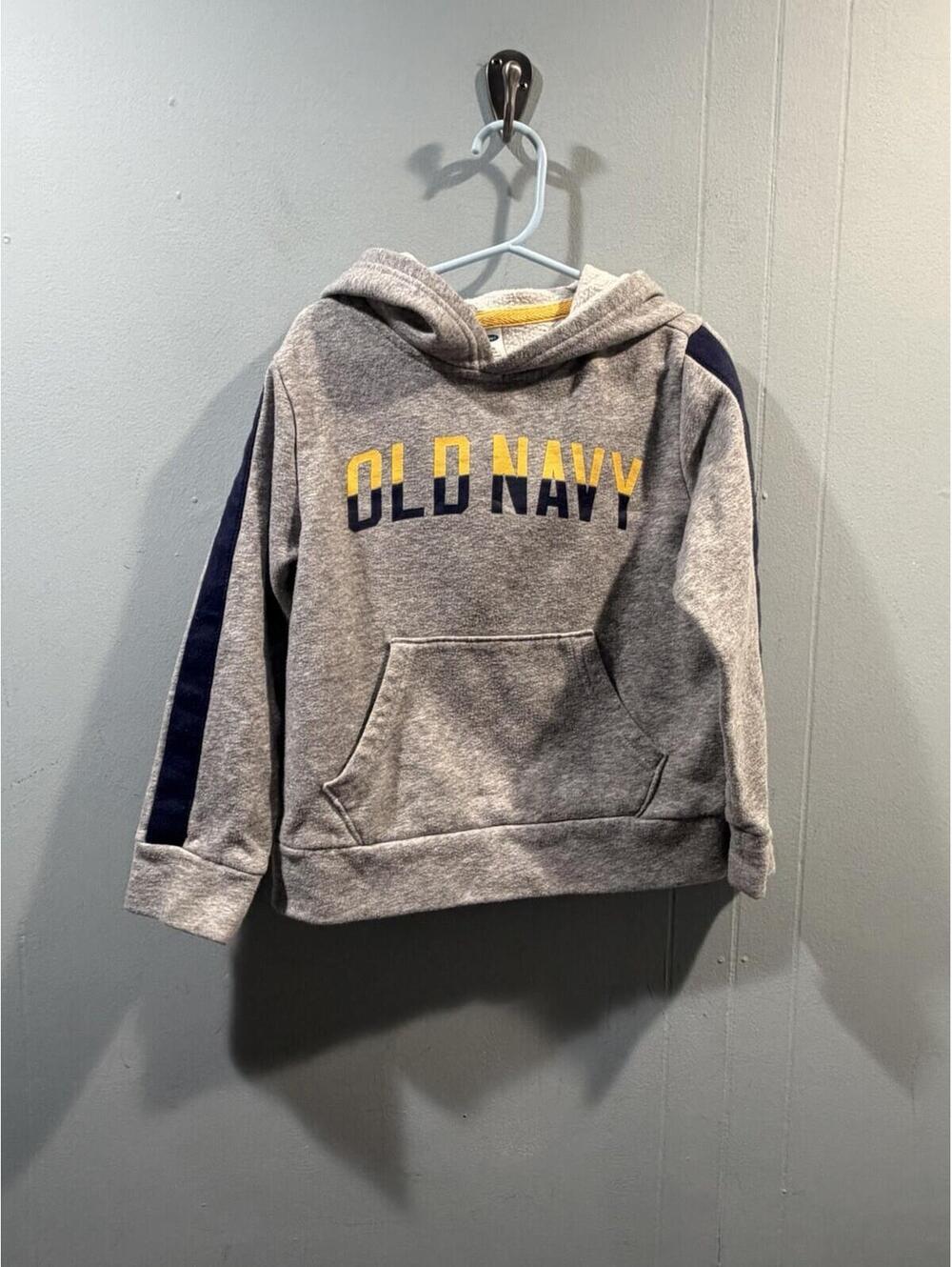 Kids Boys Old Navy Hoodie Size XS (5) Stretch Gray